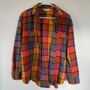 Madewell Flannel Sunday Shirt in Emmy Plaid